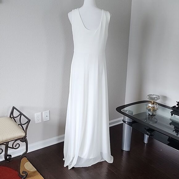 Conail Coco Women Ruched Waist Rhinestone Casual Tulle Long Dress - Picture 9 of 16